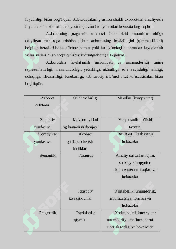 Zamonaviy kompyuter tizimlari imkoniyatlari. Kimyoviy tadqiqotlarda kompyutirlarni qo’llash. 3
