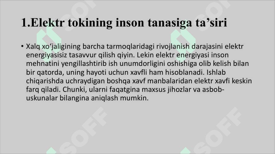 Elektromagnit maydonidan saqlanish 2