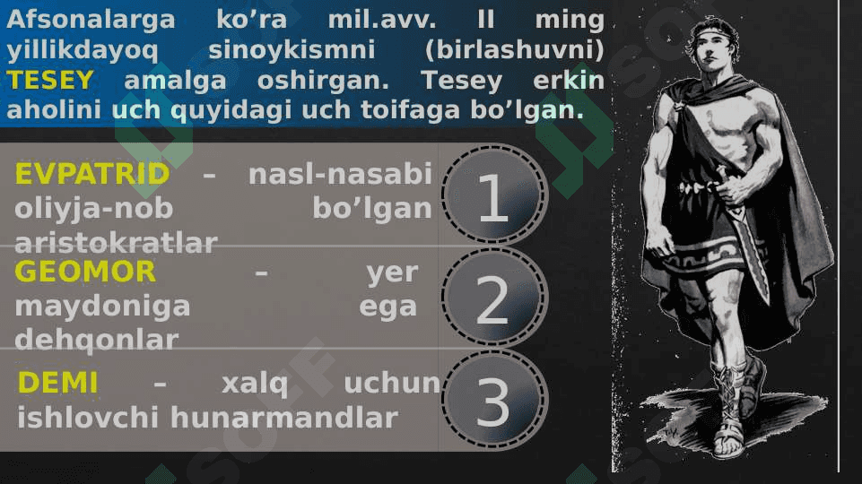 Mil. Avv IX asr oxiri VI asrlarda Attika. Afinada quldorchilik demokratiyasining paydo bo’lishi 4
