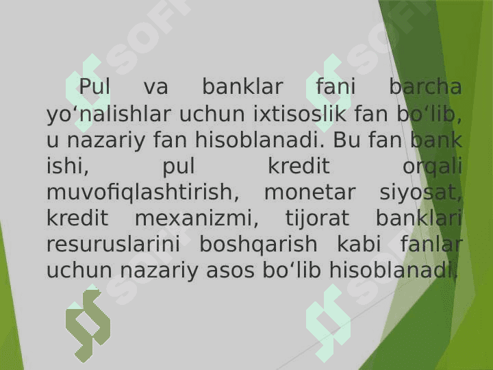 “PUL VA BANKLAR” FANIGA KIRISH. PULNING PAYDO BO’LISHI, ZARURLIGI VA FUNKSIYALARI 3