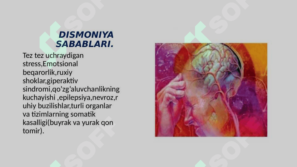 UYQU BUZILISHLARI 3
