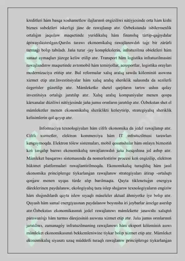 Ózbekstan Respublikasinda sociallıq tarawlardıń rawajlanıwı 4