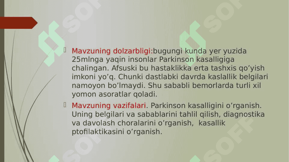 Parkinson kasalligi 3