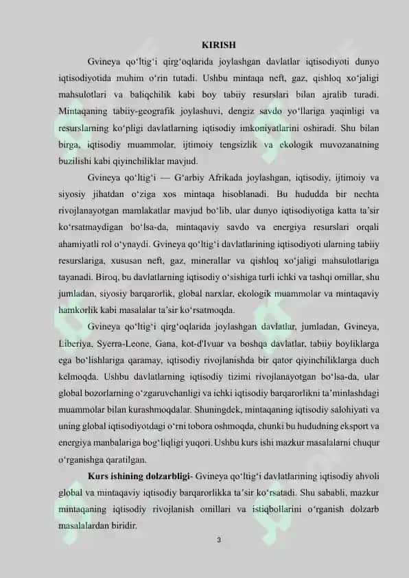 Gvineya Qo‘ltig‘i Qirg‘oqlarida Joylashgan Davlatlar Iqtisodiyoti 3