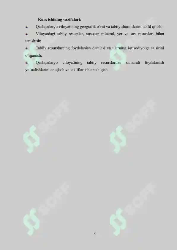 QASHQADARYO VILOYATINING TABIIY RESURSLARIDAN FOYDALANISH 4