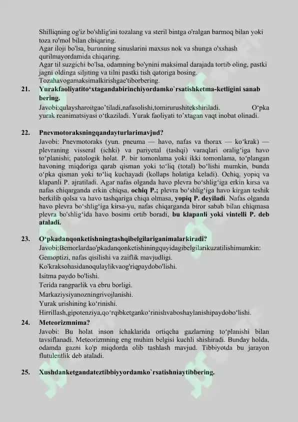 AGROS MED ИККИНЧИ ТОИФА УЧУН ЖАВОБЛАР ikkinchi toifa uchun javoblar to'plami 6