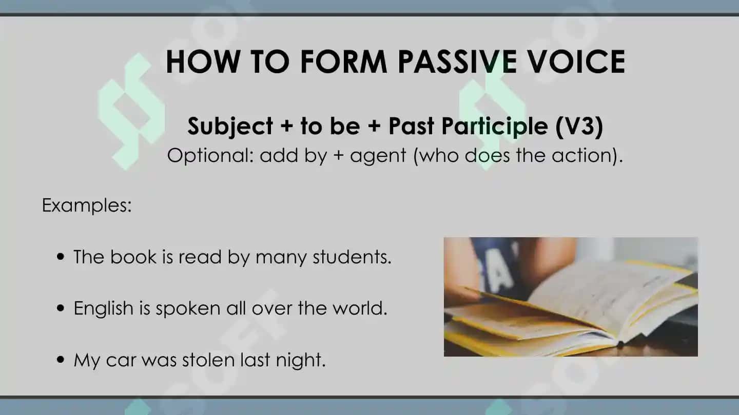 Passive Voice Grammar Lesson 4