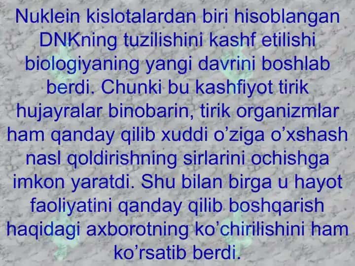 Nuklein Kislotalar 3