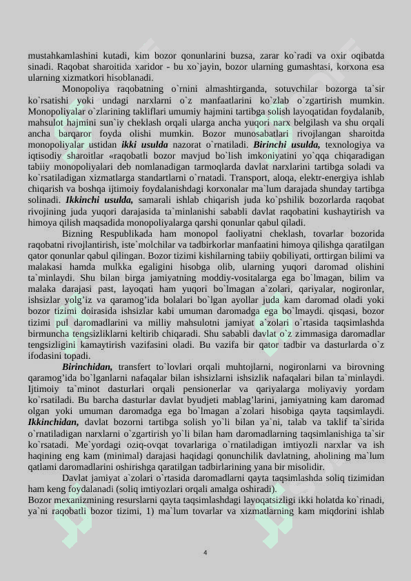 Iqtisodiyotni tartibga solishda davlatning roli 4