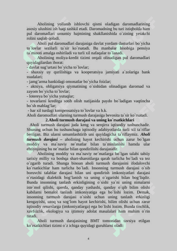 Aholi daromadlari va davlatning ijtimoiy siyosati 4