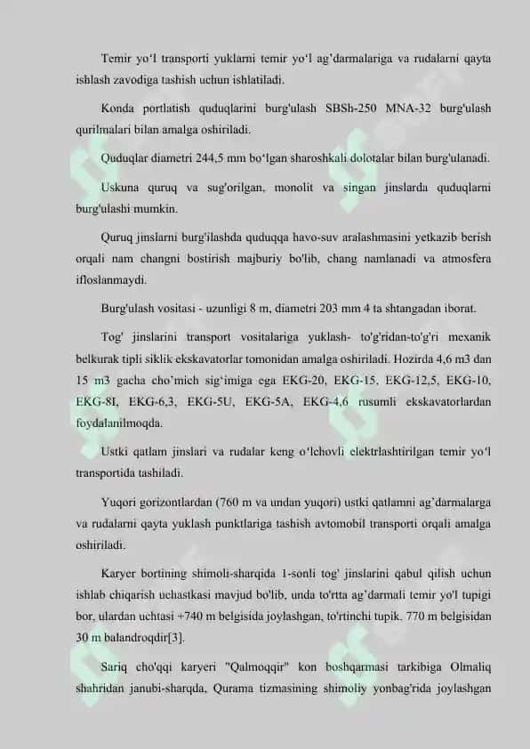 QALMOQQIR KONI GEOLOGIK TUZILISHI VA MAʼDAN TARKIBI 4
