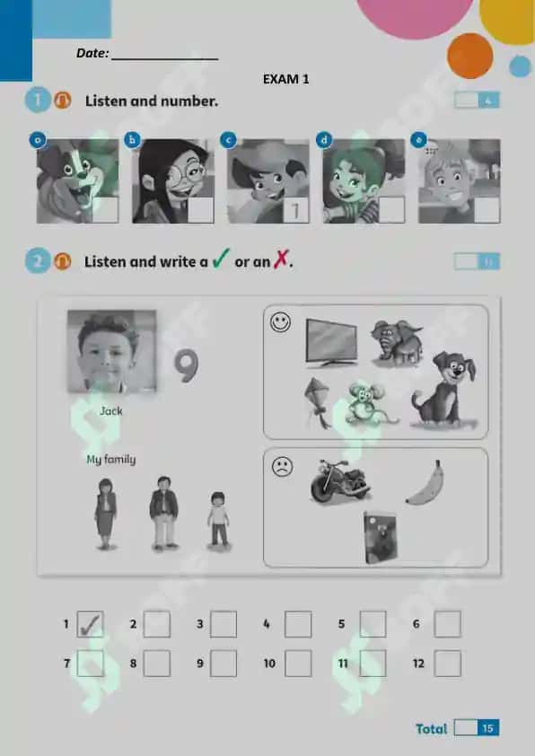 Exam book (grade 3) 3-sinflar uchun nazorat ishi daftari 2