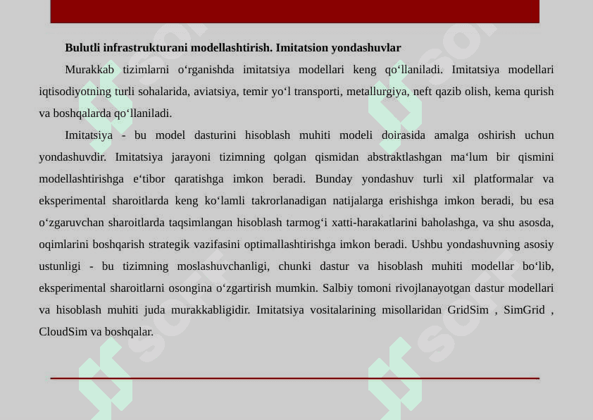 Imitatsion modellashtirish uchun JAVA tili 3