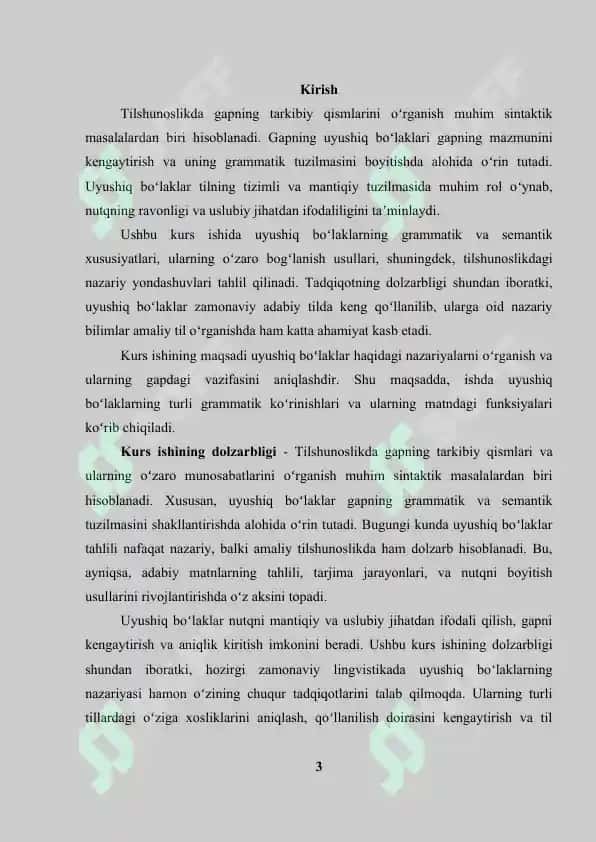 Gapning uyushiq boʻlaklari haqidagi sintaktik nazariyalar 2