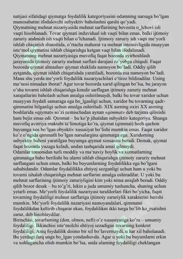 MARJINALIZM va Keynesilik TA’LIMOTI 3