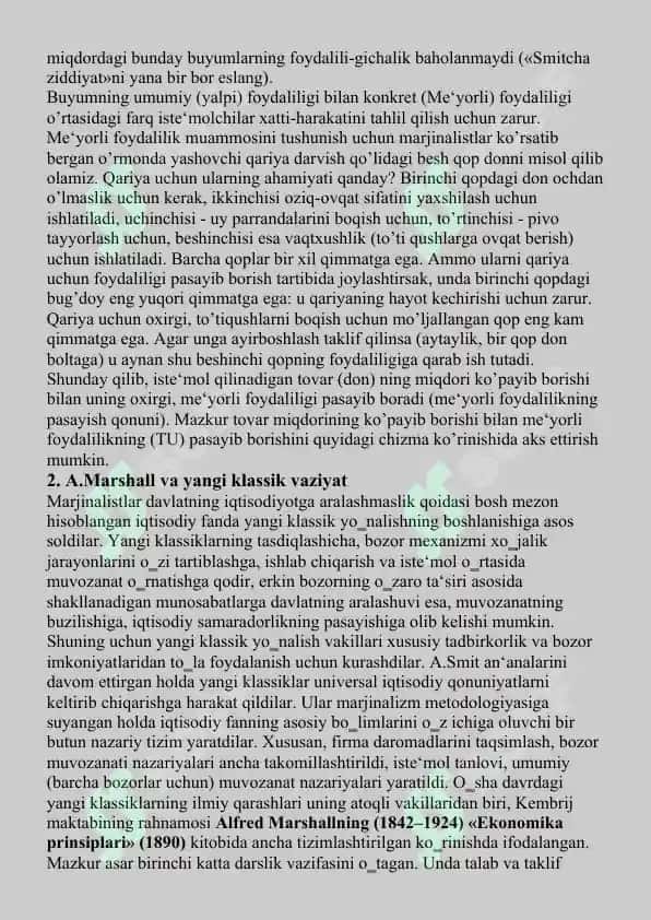 MARJINALIZM va Keynesilik TA’LIMOTI 4