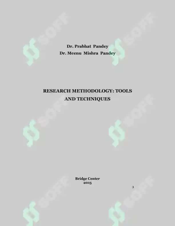 Research Methodology: Tools and Techniques 3