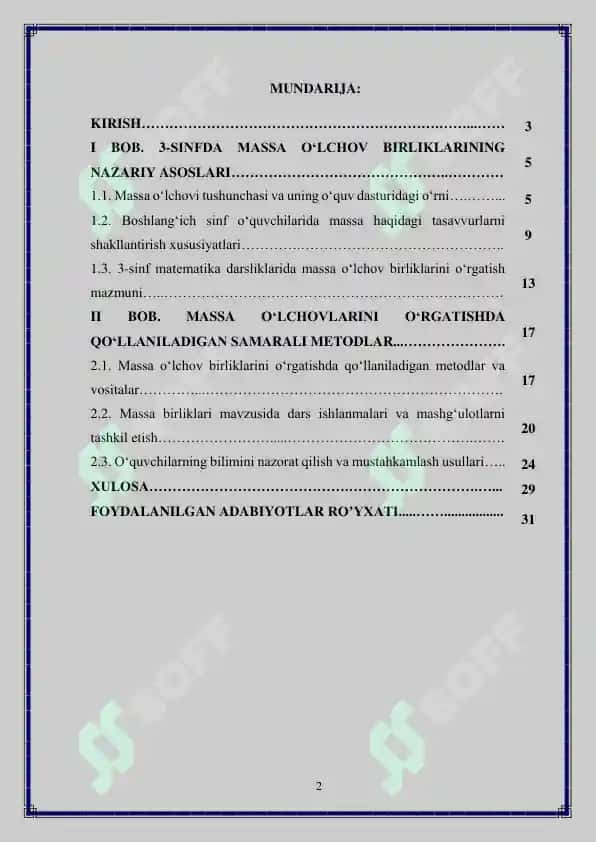3-sinf massa o‘lchovlari haqida metodlar 2