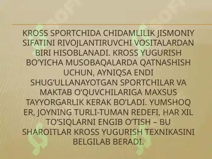 KROSS YUGURISH TEXNIKASI 2