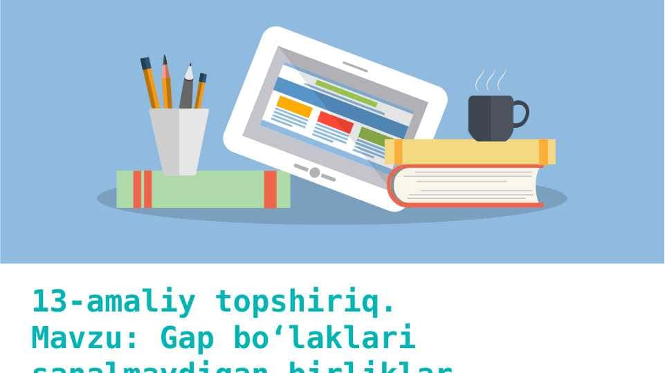 Gap bo‘laklari sanalmaydigan birliklar