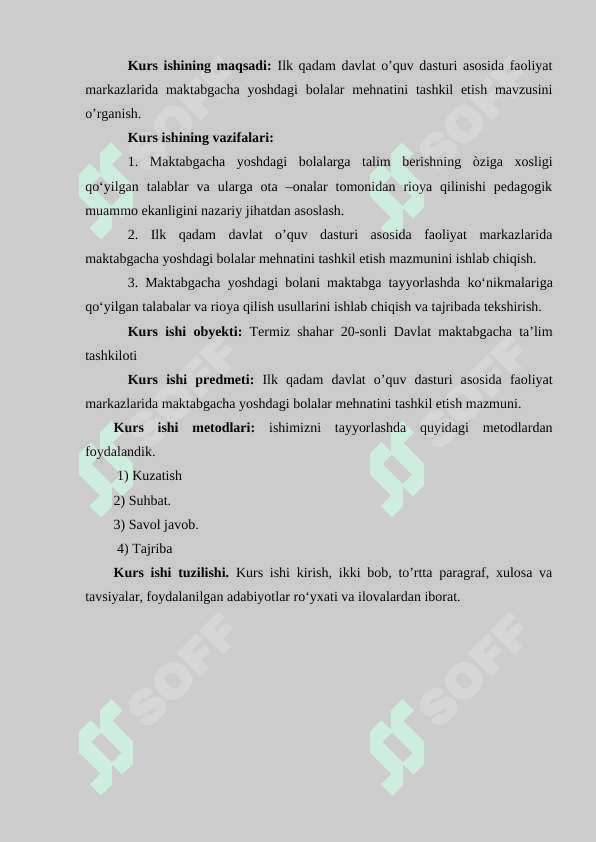 Ilk qadam davlat oʻquv dastur asosida faoliyat markazlari 4