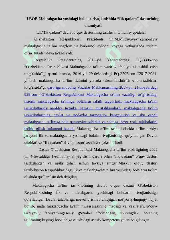 Ilk qadam davlat oʻquv dastur asosida faoliyat markazlari 5