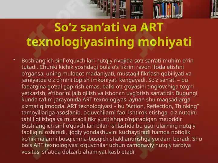 So'z san'ati ART texnologiyasi asosida boshlang'ich sinf o'quvchilarining notiqlik ko'nikmasini shakllantirish Deyl Karnegining Notiqlik san'ati asari tahlili 3