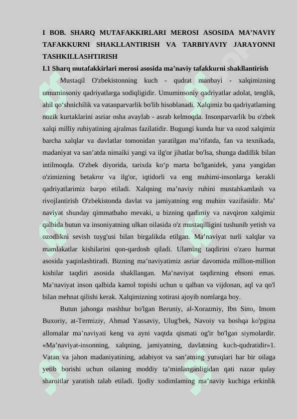 Sharq mutafakkirlar merosi asosida maʼnaviyat tafakkurni shakllantirish va tarbiyaviy jarayoni tashkillashtirish 4