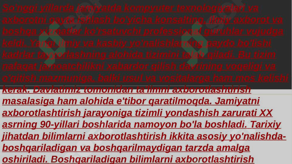 Axborot jamiyatini yuzaga kelishida fan va texnika yutuqlarning taʼsiri 2