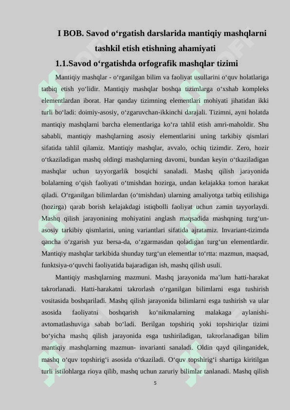 SAVOD OʻRGATISHDA ORFOGRAFIK MASHQLARNI TASHKIL ETISH 5