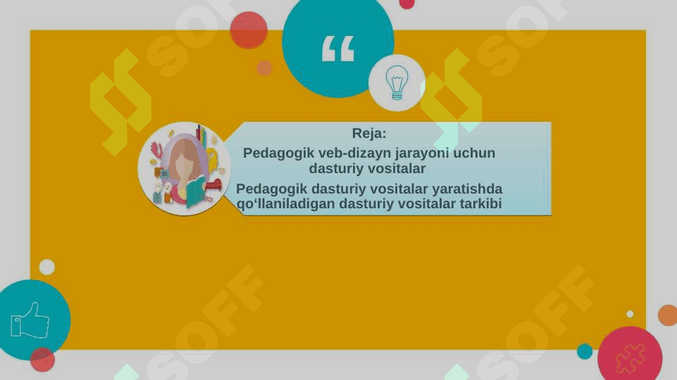 Pedagogik veb-dizayn jarayoni uchun dasturiy vositalar va ularning klassifikatsiyasi, Elektron o‘quv materiallari strukturasi va ularni rasmiylashtirish usullari. 2