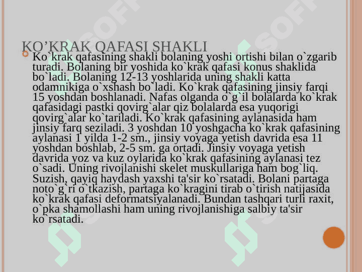 O`quvchilar jismoniy rivojlanishini gigiyenik baholash. Antropometrik o`lchovlar o`tkazish orqali jismoniy rivojlanishga baho berish 7