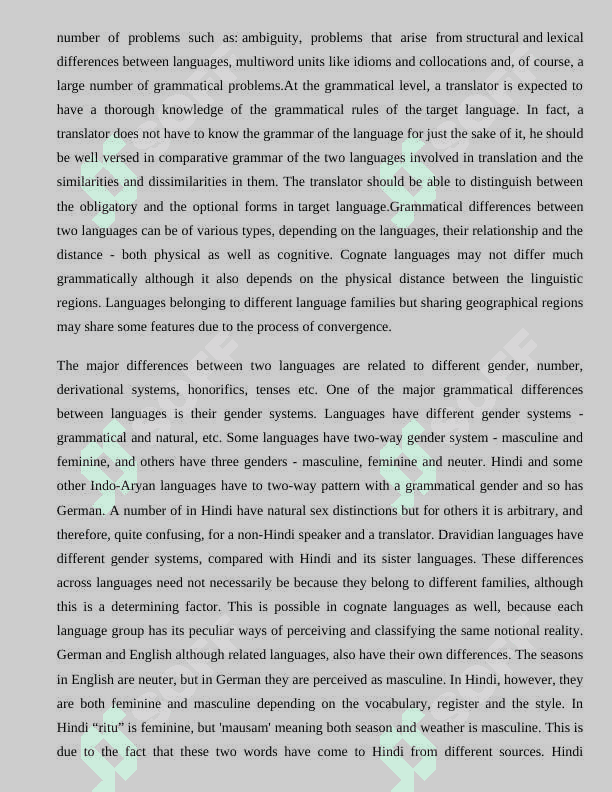 Grammar problems of translation 4
