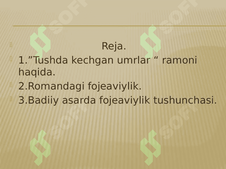 Tushda kechgan umrlar 2