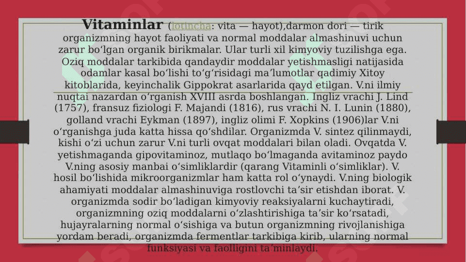 Vitaminlar ishlab chiqarish 3