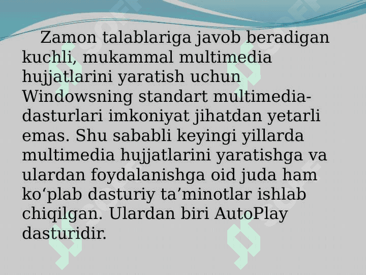 AutoPlay Media Studio dasturi imkoniyatlari. Delphi dasturi imkoniyatlari va unda fizik  jarayonlar  animatsiyalarini yaratish. 3