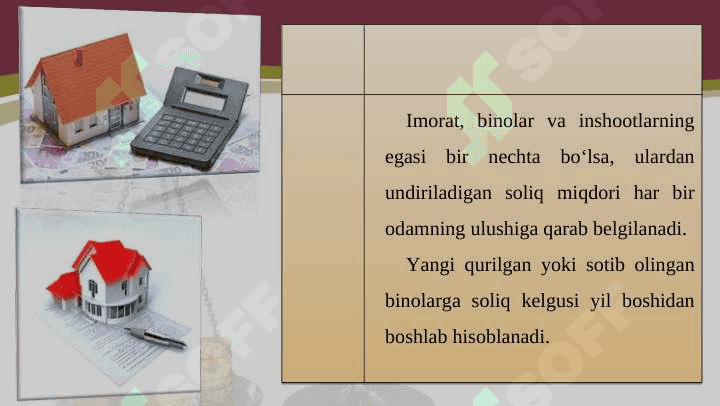 Yuridik va jismoniy shaxslardan olinadigan mol-mulk solig‘i 6