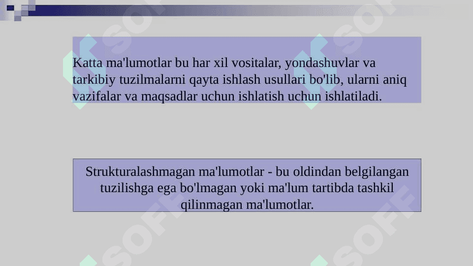 Katta ma'lumotlar (Big Data)ni qayta ishlash texnologiyalari 5