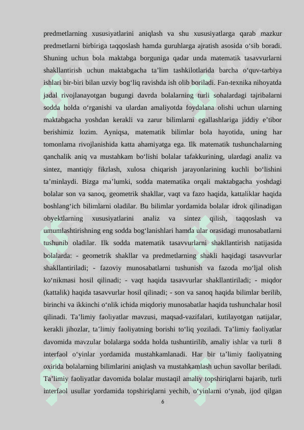 MAKTABGACHA YOSHDAGI BOLALARNI MATEMATIKA OʻRGATISHDA SANASH VA SANASHNING TURLI TIZIMLARI 6