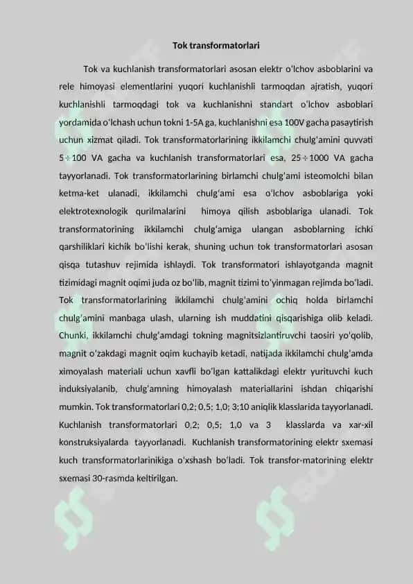 Tok transformatorlari 3