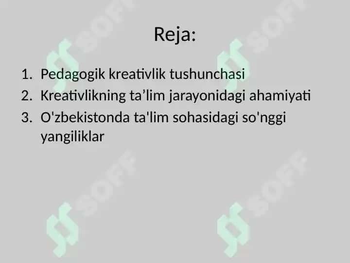 Pedagogik kreativlik 2
