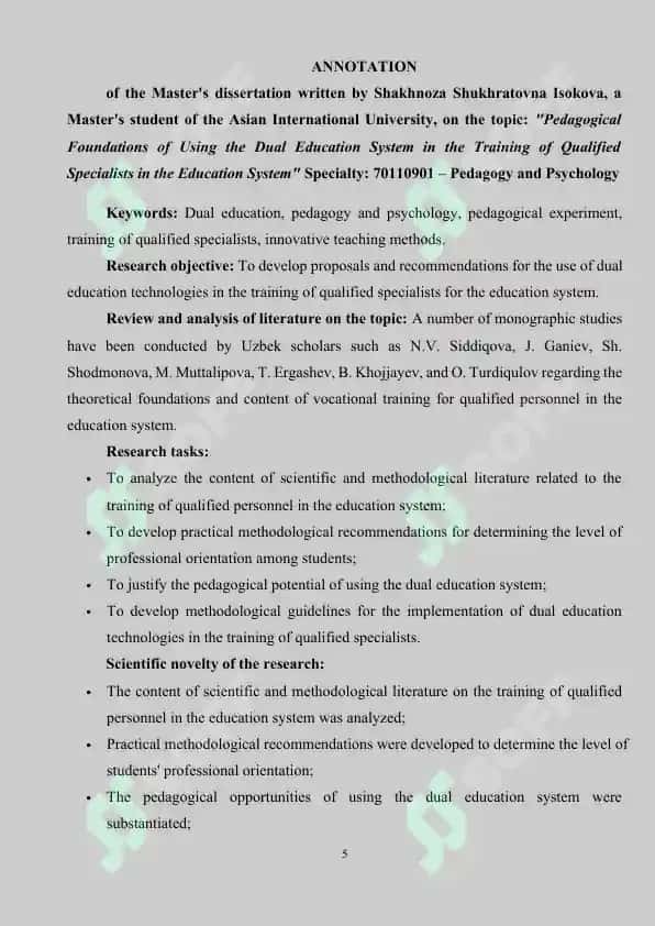 TA’LIM TIZIMIDA MUTAXASSIS KADRLAR TAYYORLASHDA DUAL TA’LIM TIZIMIDAN FOYDALANISHNING PEDAGOGIK ASOS 7