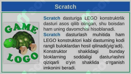 Scratch dasturlash muhiti. 4