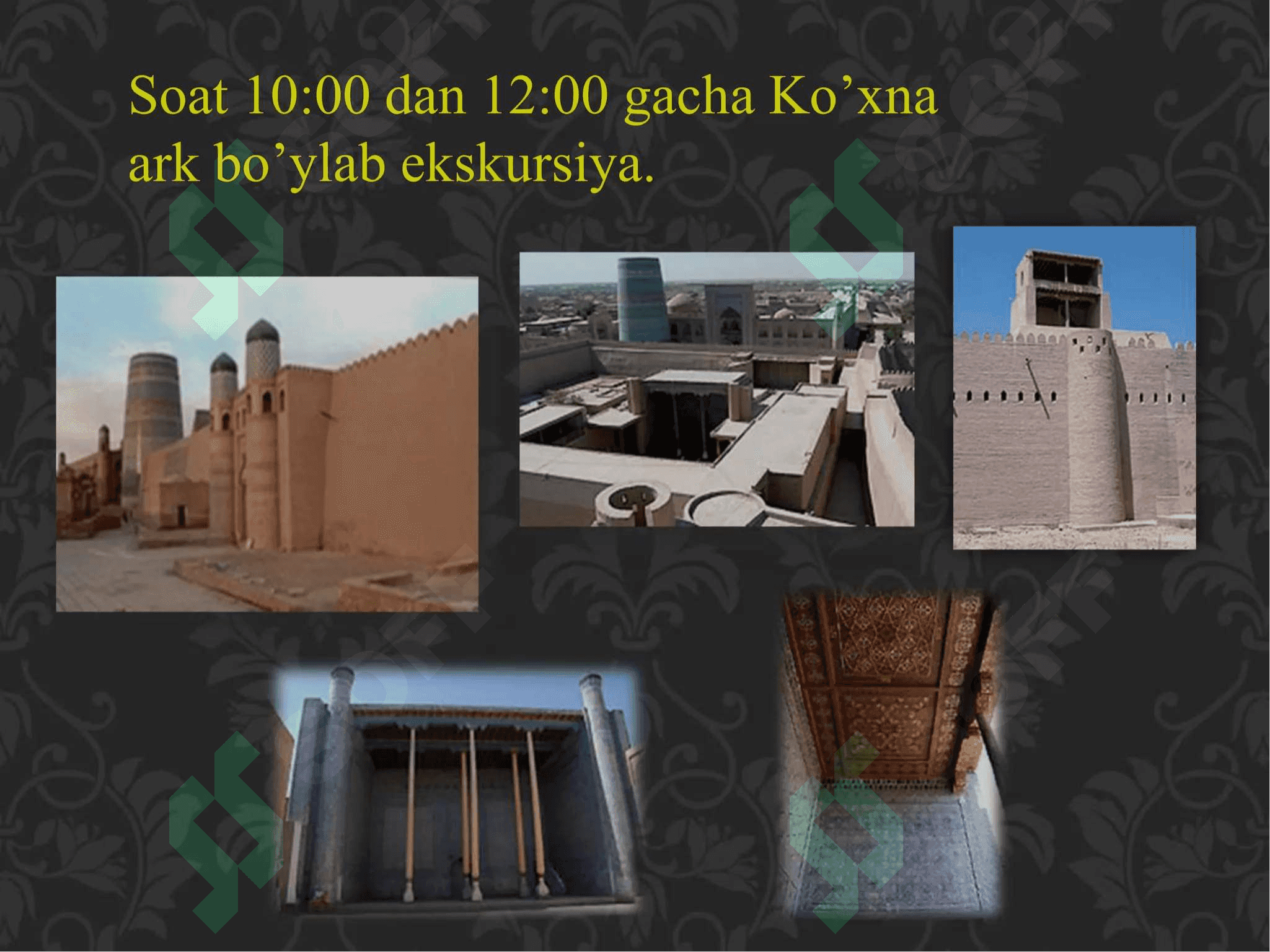 Ekskursiya xizmati marshuritini tayyorlash 5