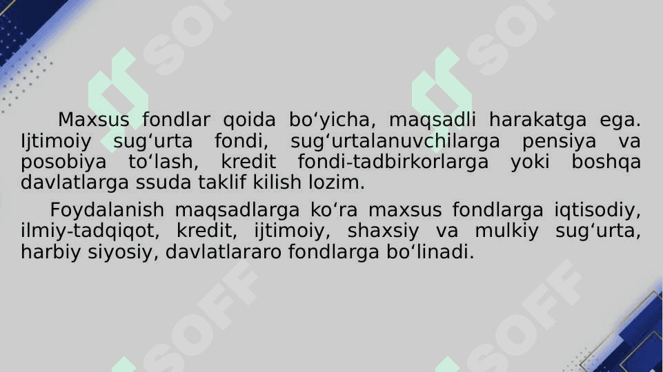 FRANSIYANING MOLIYA TIZIMI 8