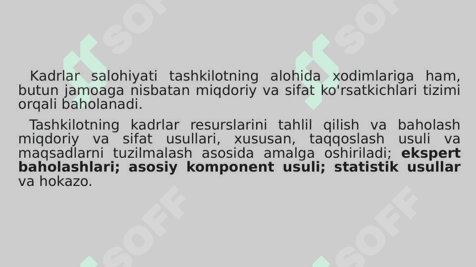 Inson resurslari faoliyatini baholash 4