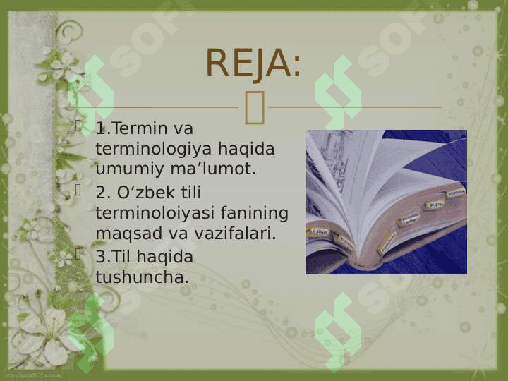 TERMIN VA ULARNING TURLARI 2
