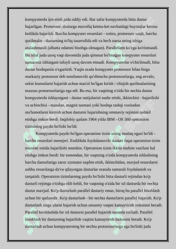 Parallellashtirish algoritmlarning samaradorlik ko'rsatkichlari 3