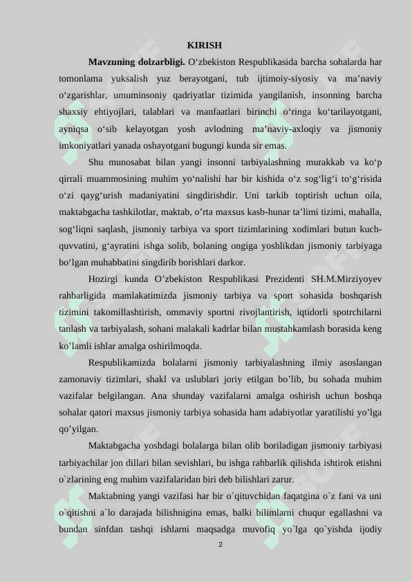 IXTISOSLASHTIRILGAN BOSHLANGʻICH SINFLARDA MATEMATIKA OʻQITISHNING TASHKIL QILISH 2