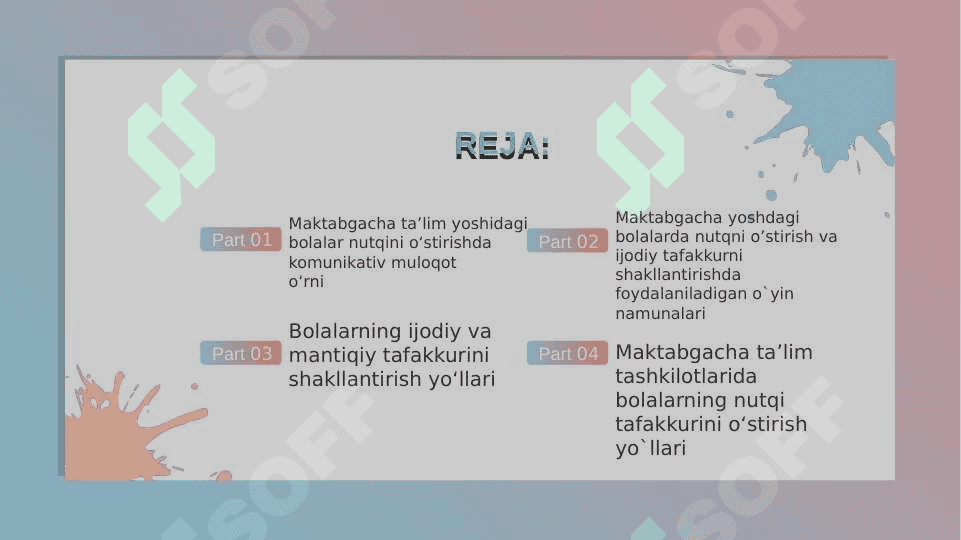 Maktabgacha tarbiya yoshidagi bolalarda nutqva tafakkurni shakllanishining o’zaro munosabatlarining xususiyatlari 2